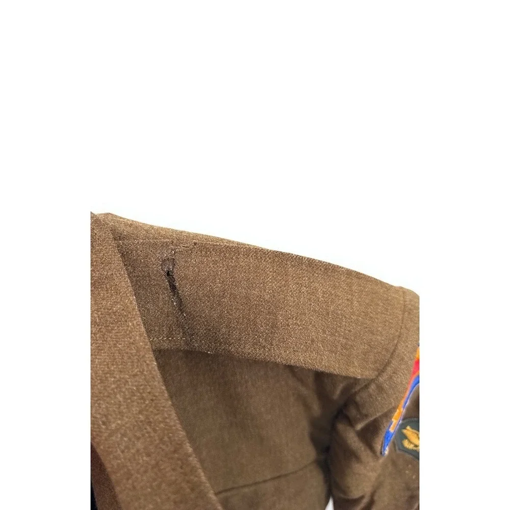 WWII 7th Army Specialist Coat Jacket Brown - Picture 4 of 8